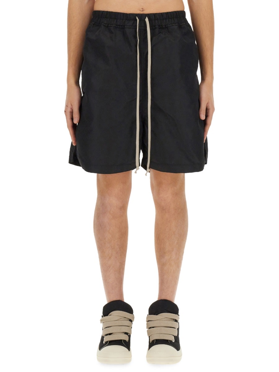 Shop Drkshdw Nylon Bermuda Shorts In Black