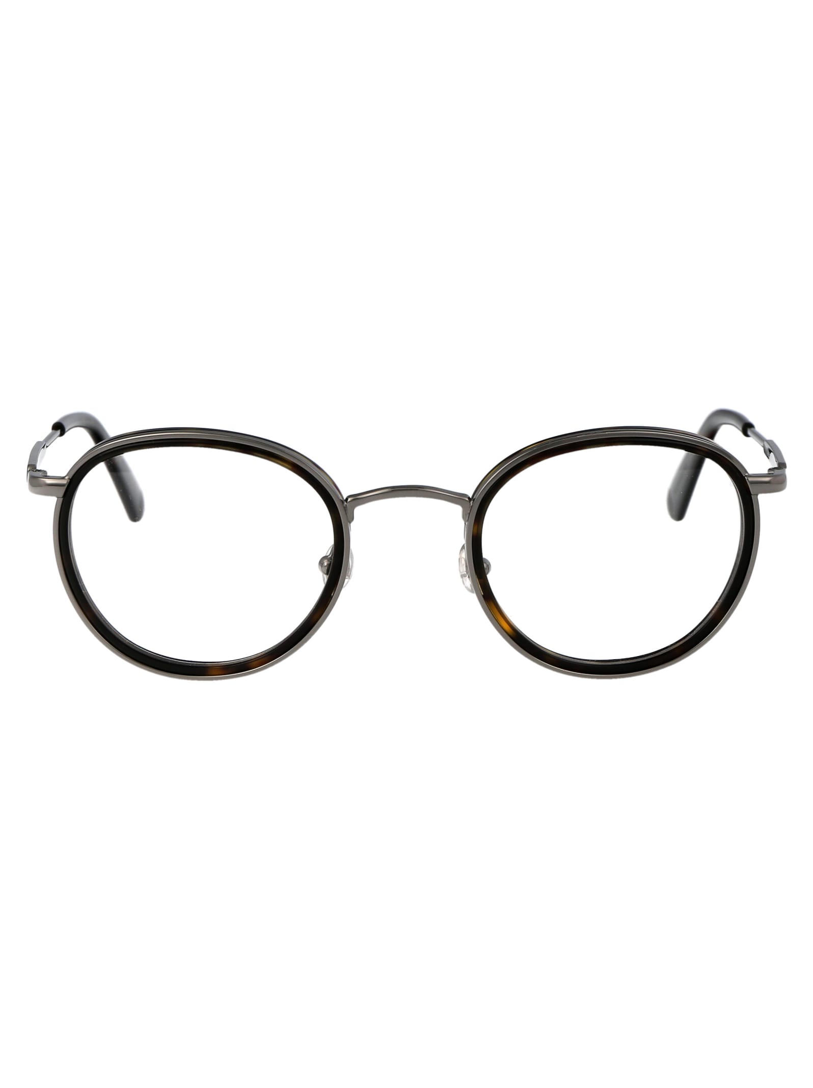 Shop Moncler Ml5153 Glasses In 052 Avana Scura