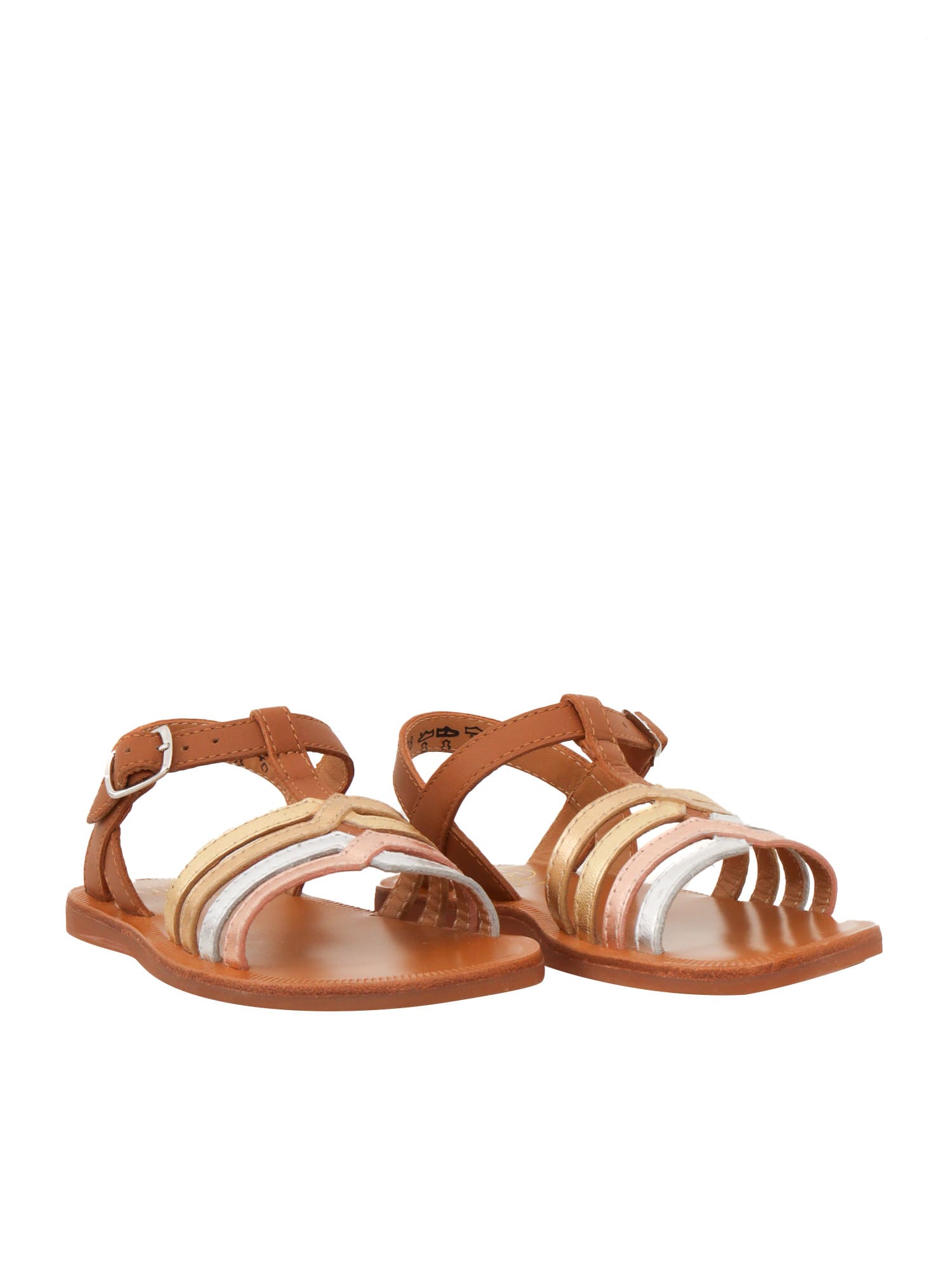 Pom D'api Plagette New Salome Shoes In Camel