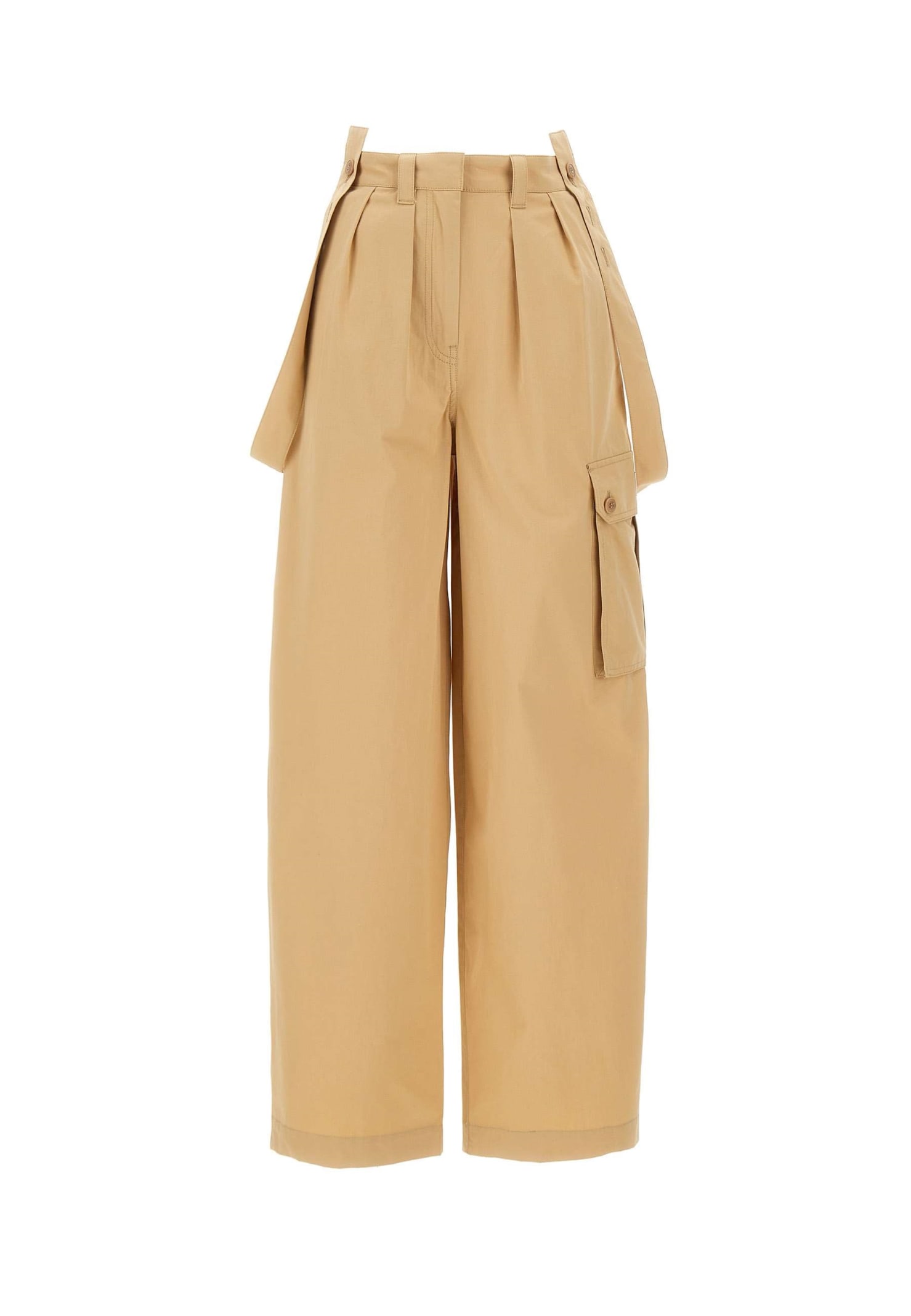 Kenzo Women Cargo Pants In Beige