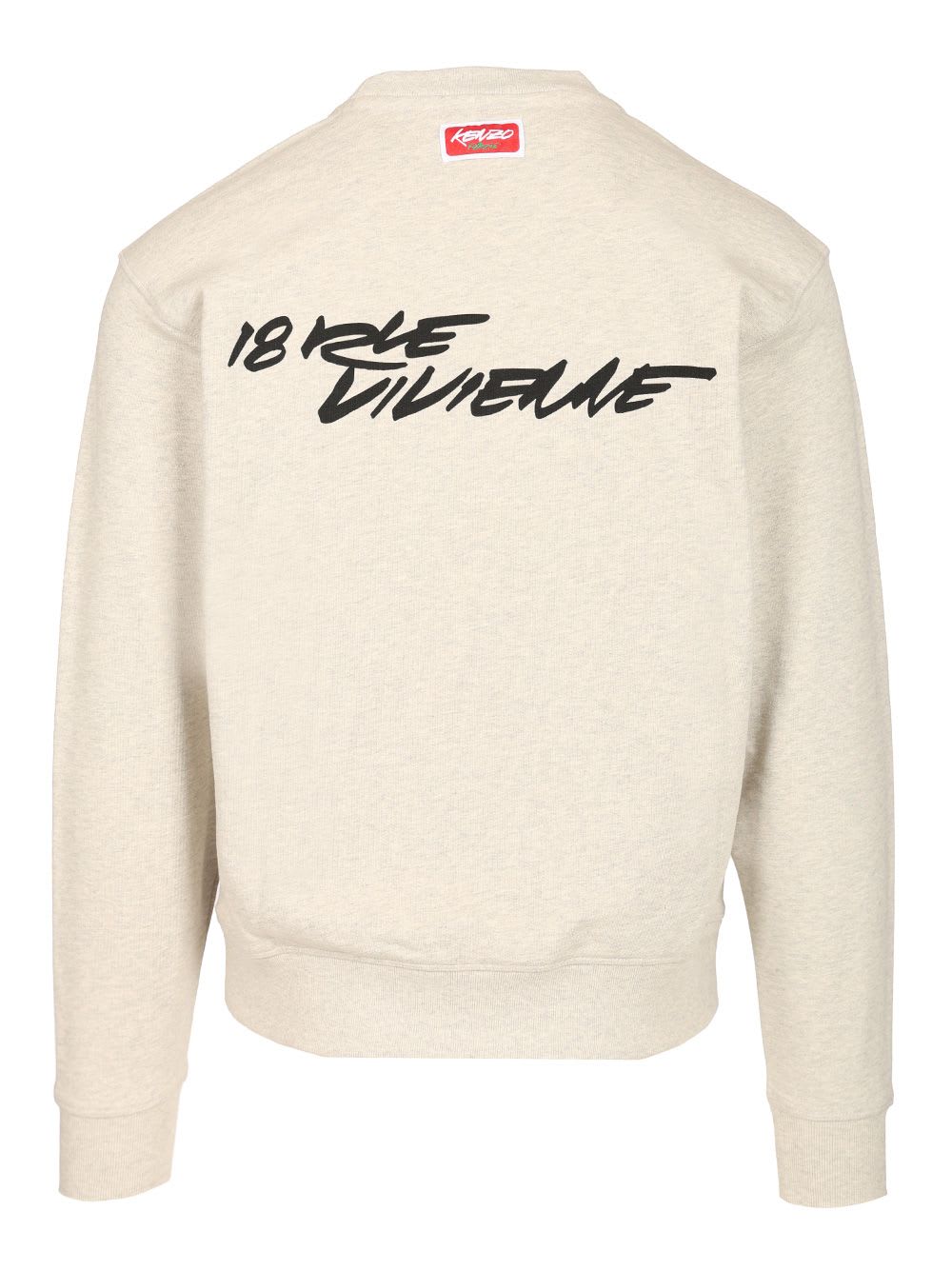 Kenzo Sweatshirt Futura Print In Neutral
