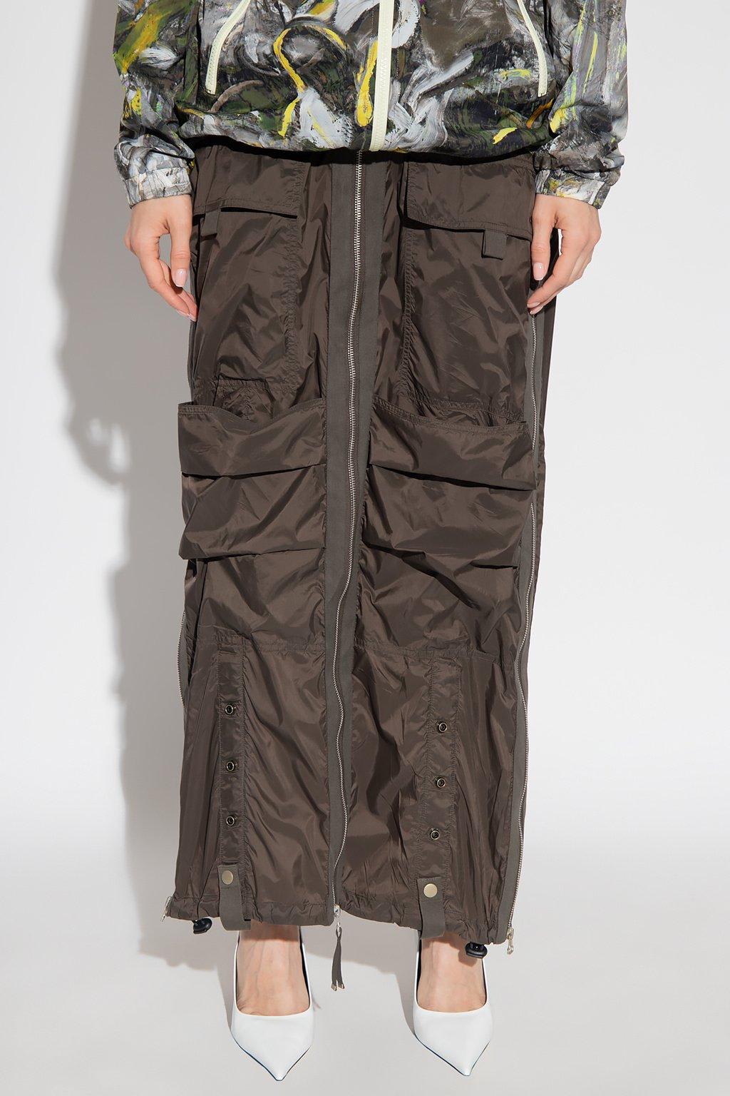 Shop Diesel O Crep Zipped Skirt In Non Definito