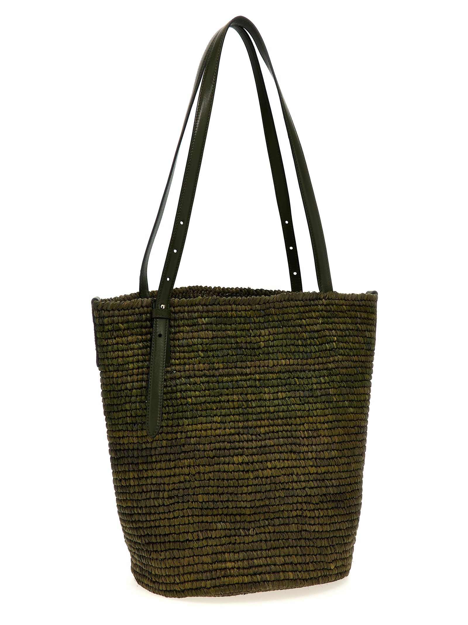 Rabanne Cabas Shopping Bag In Green