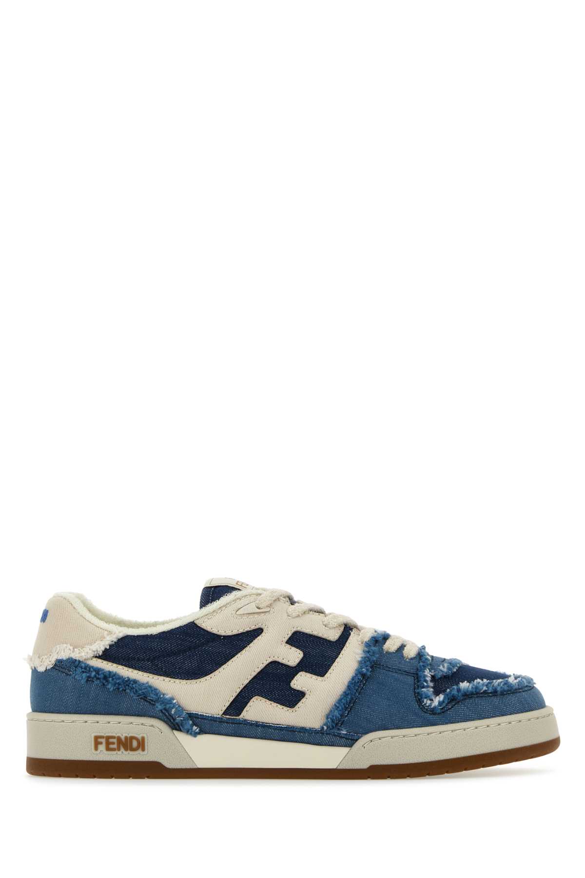 Shop Fendi Multicolor Denim  Match Sneakers In F1jid