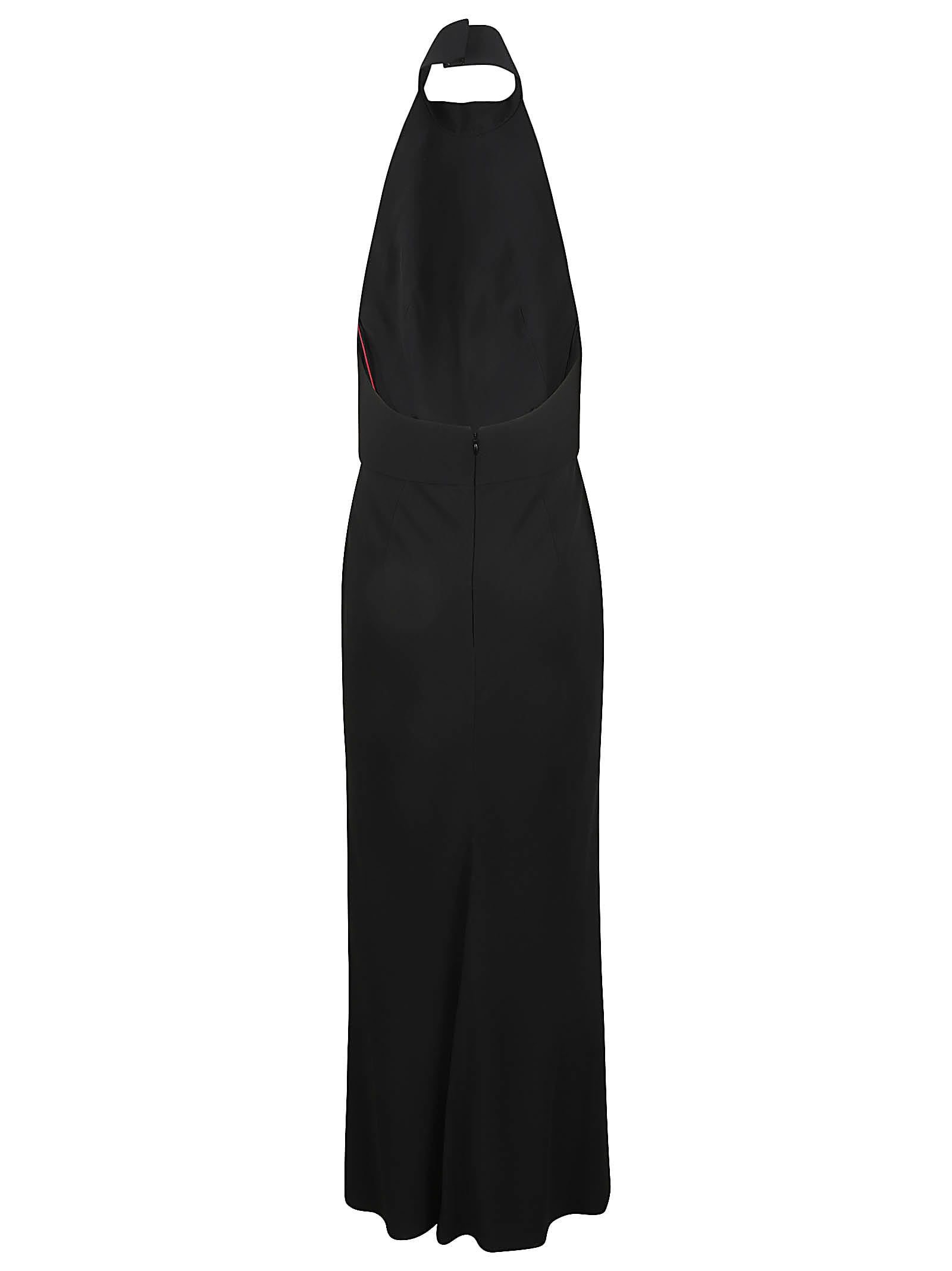 Shop Alexander Mcqueen Round Neck Sleeveless Dress In Black