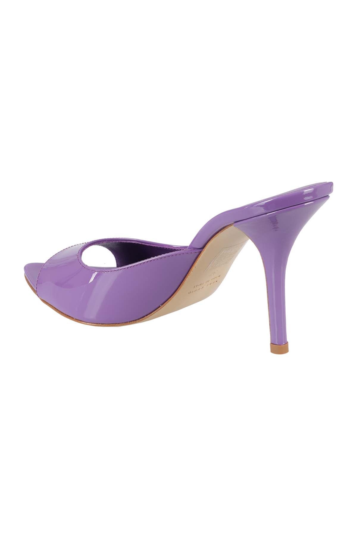 Shop Gia Borghini Pointed Toe Mule In Purple