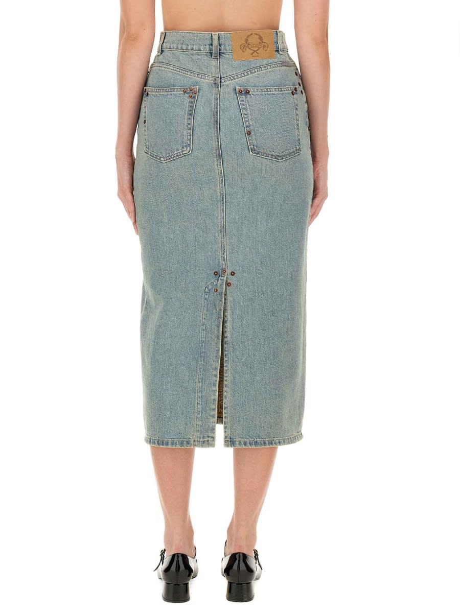 Shop Moschino Denim Skirt