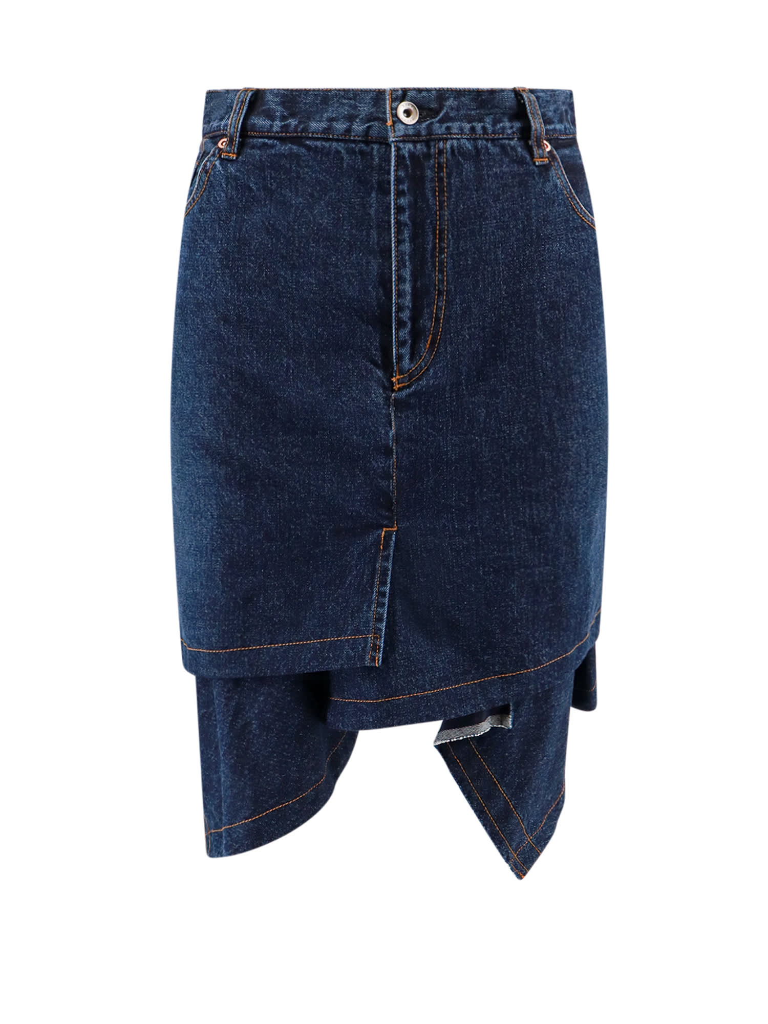 Shop Sacai Skirt In Blue