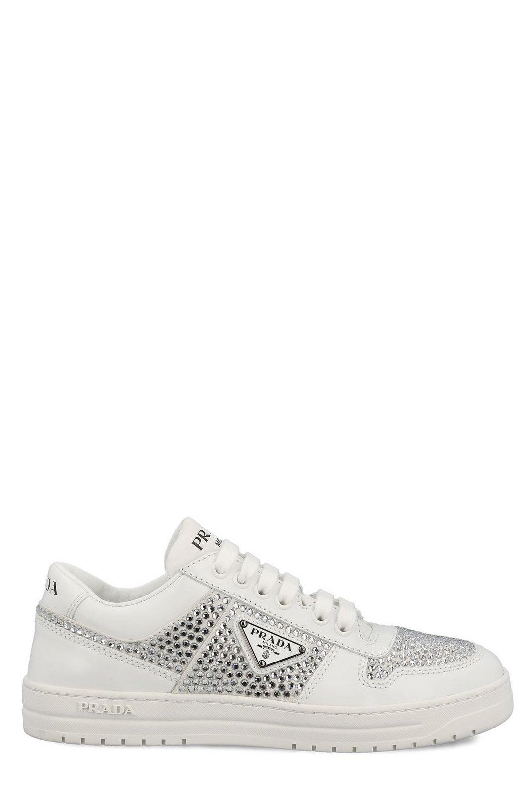 Embellished Lace-up Sneakers