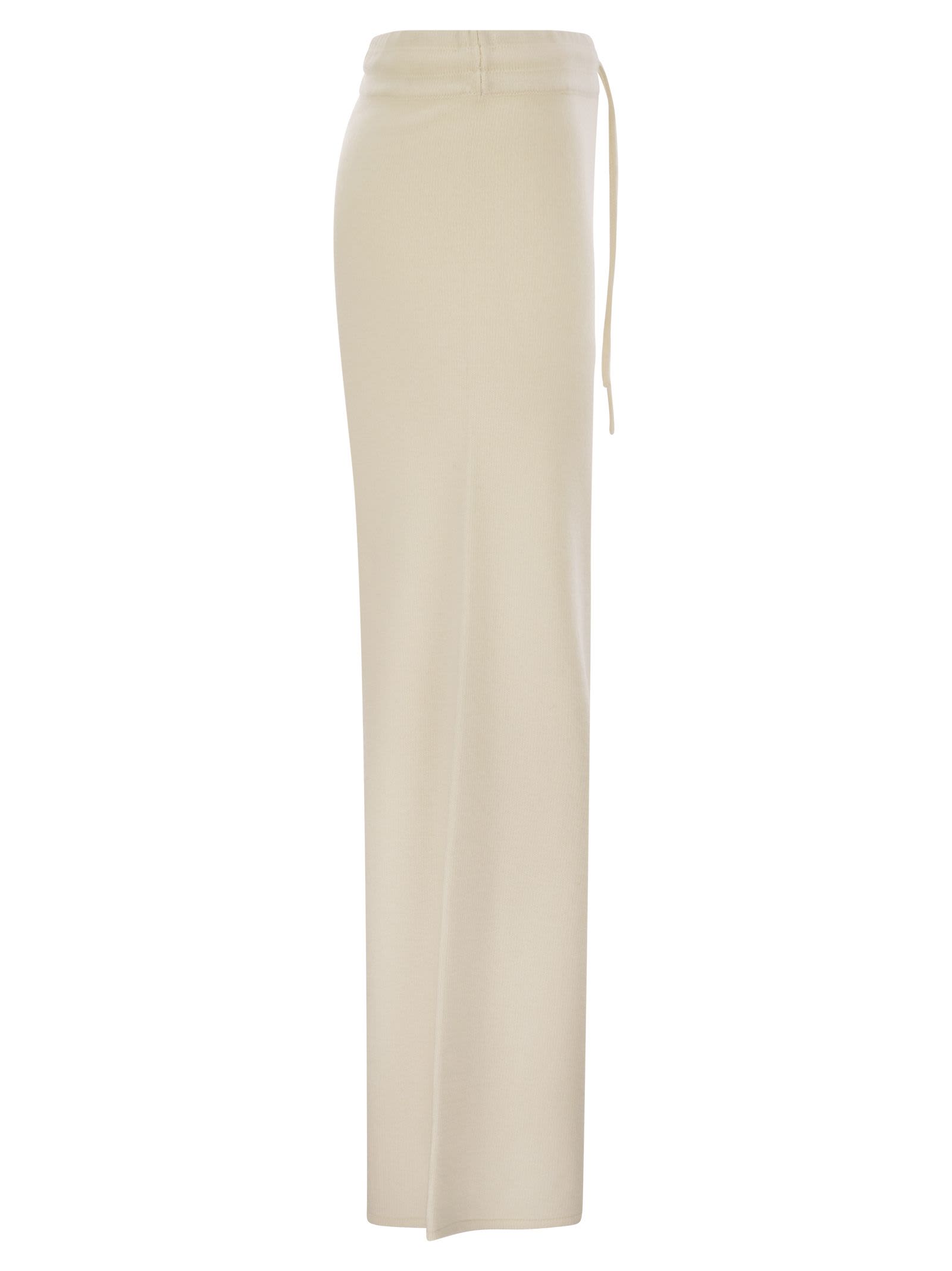 Mc2 Saint Barth Cambon - Wide-leg Trousers In White