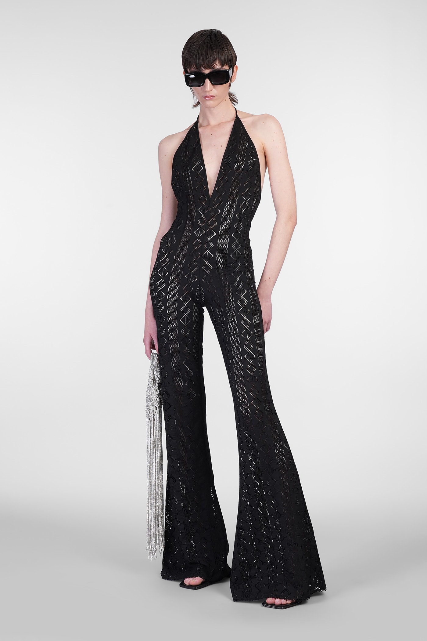 The Andamane New Madonna Jumpsuit In Black Cotton
