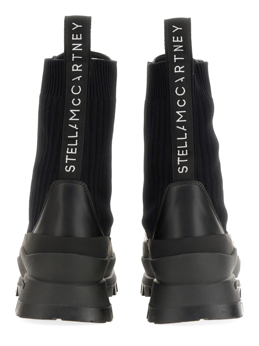 Shop Stella Mccartney Chelsea Trace Boot In Black
