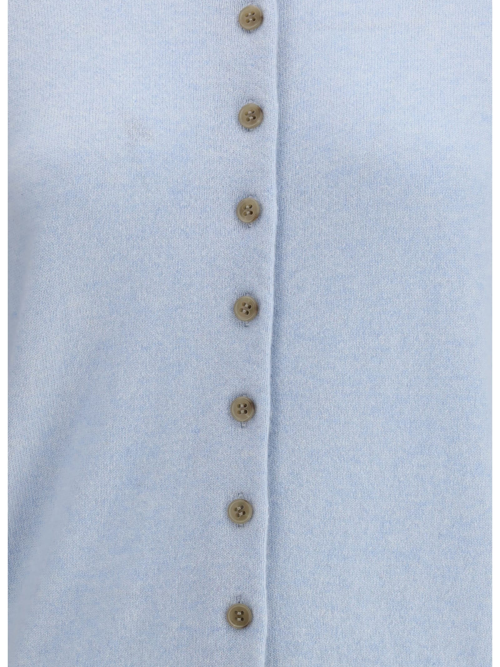 Lisa Yang The Nellia Button-cuffs Cardigan In Blue