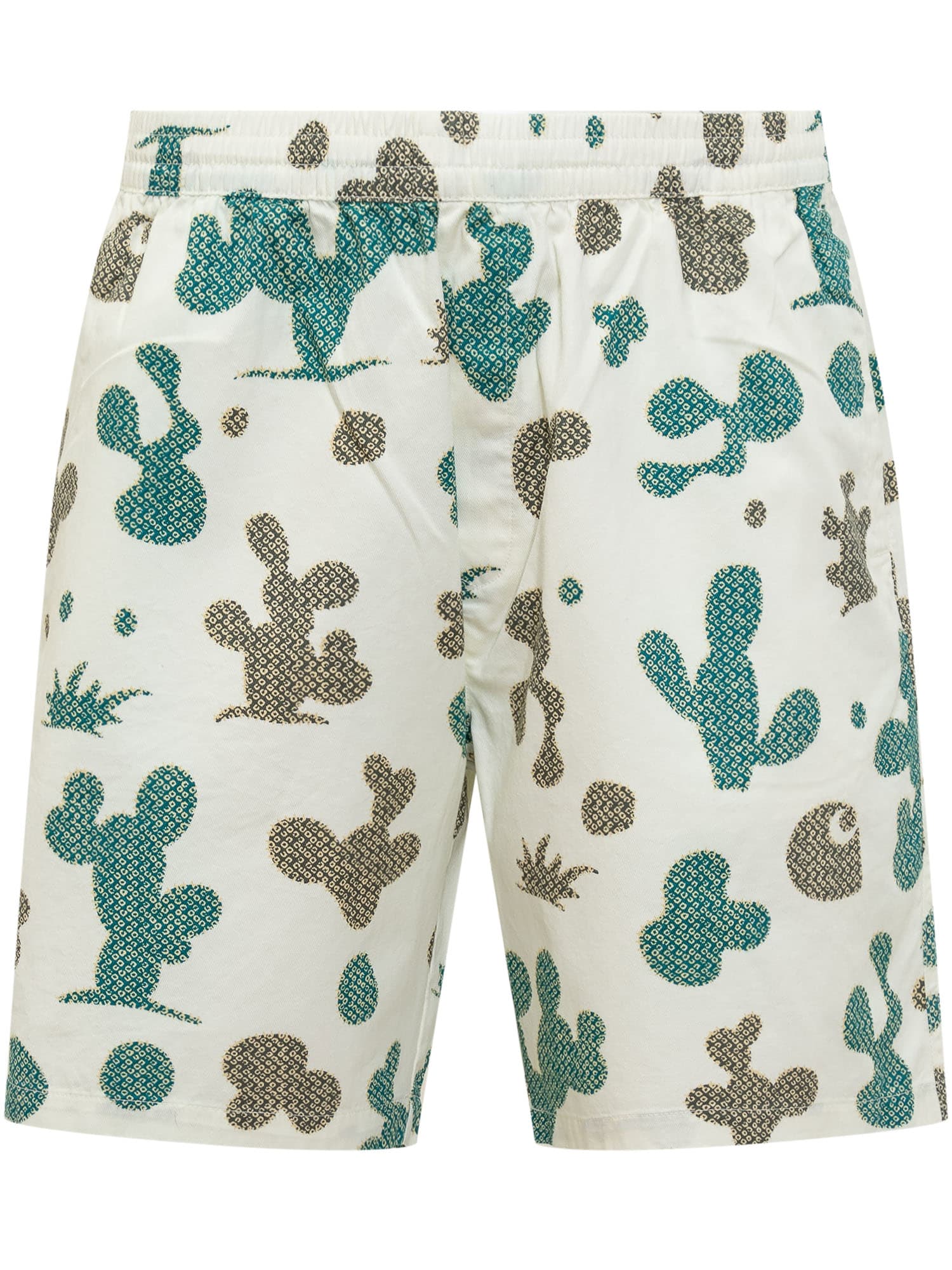 Carhartt Opus Cream Bermuda Shorts In Neutral