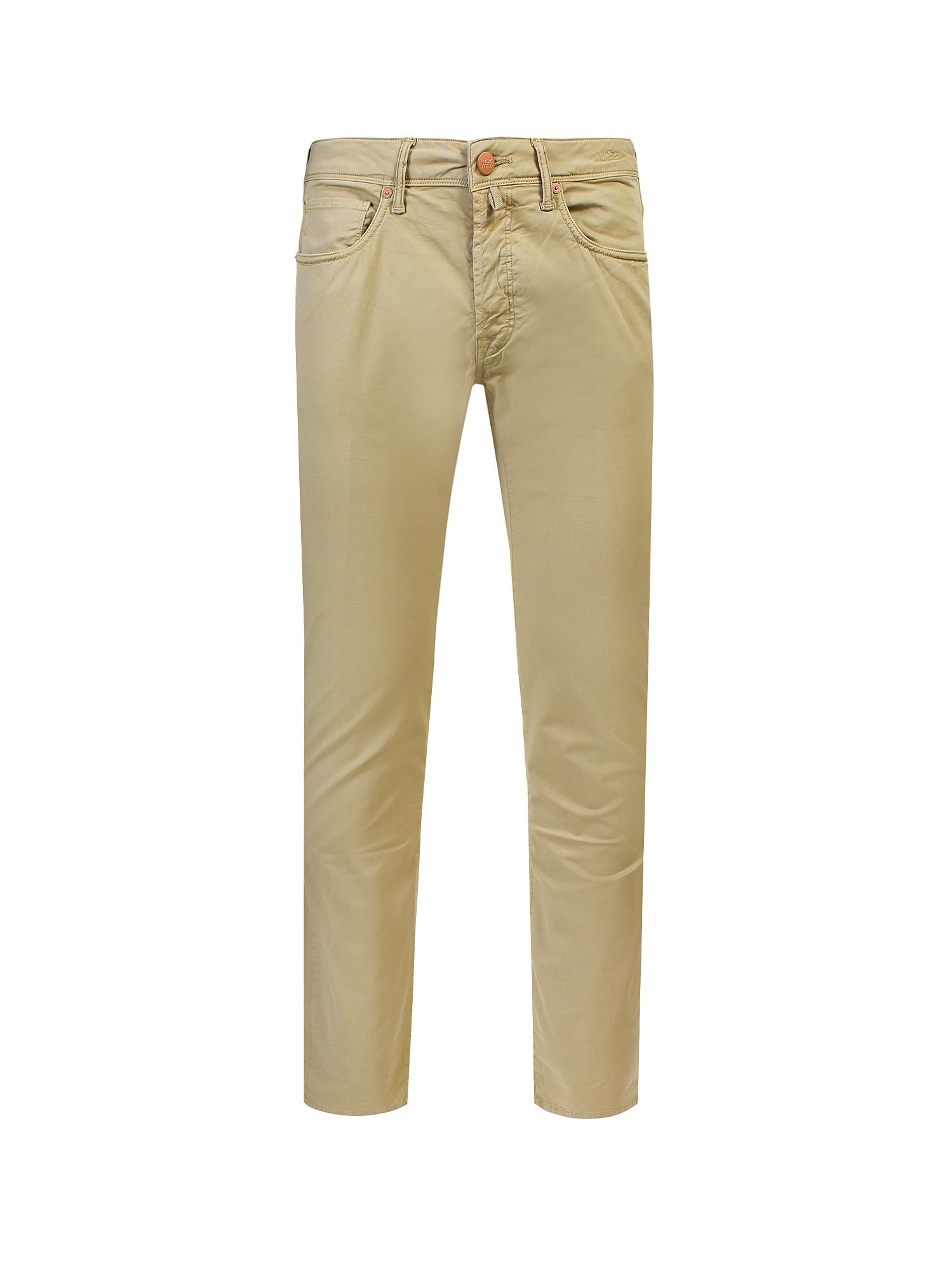 Shop Incotex Trouser In Beige