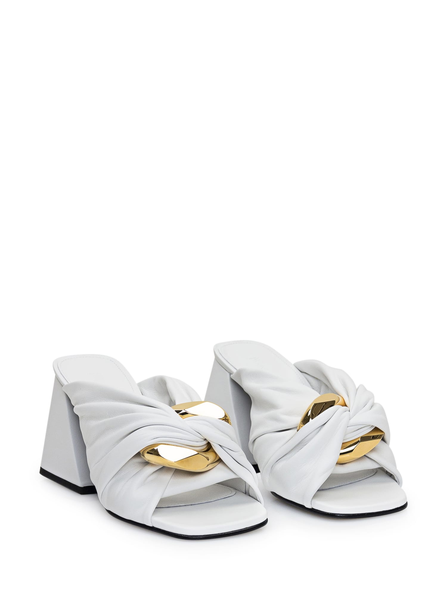 Shop Jw Anderson Chain Sandal In White