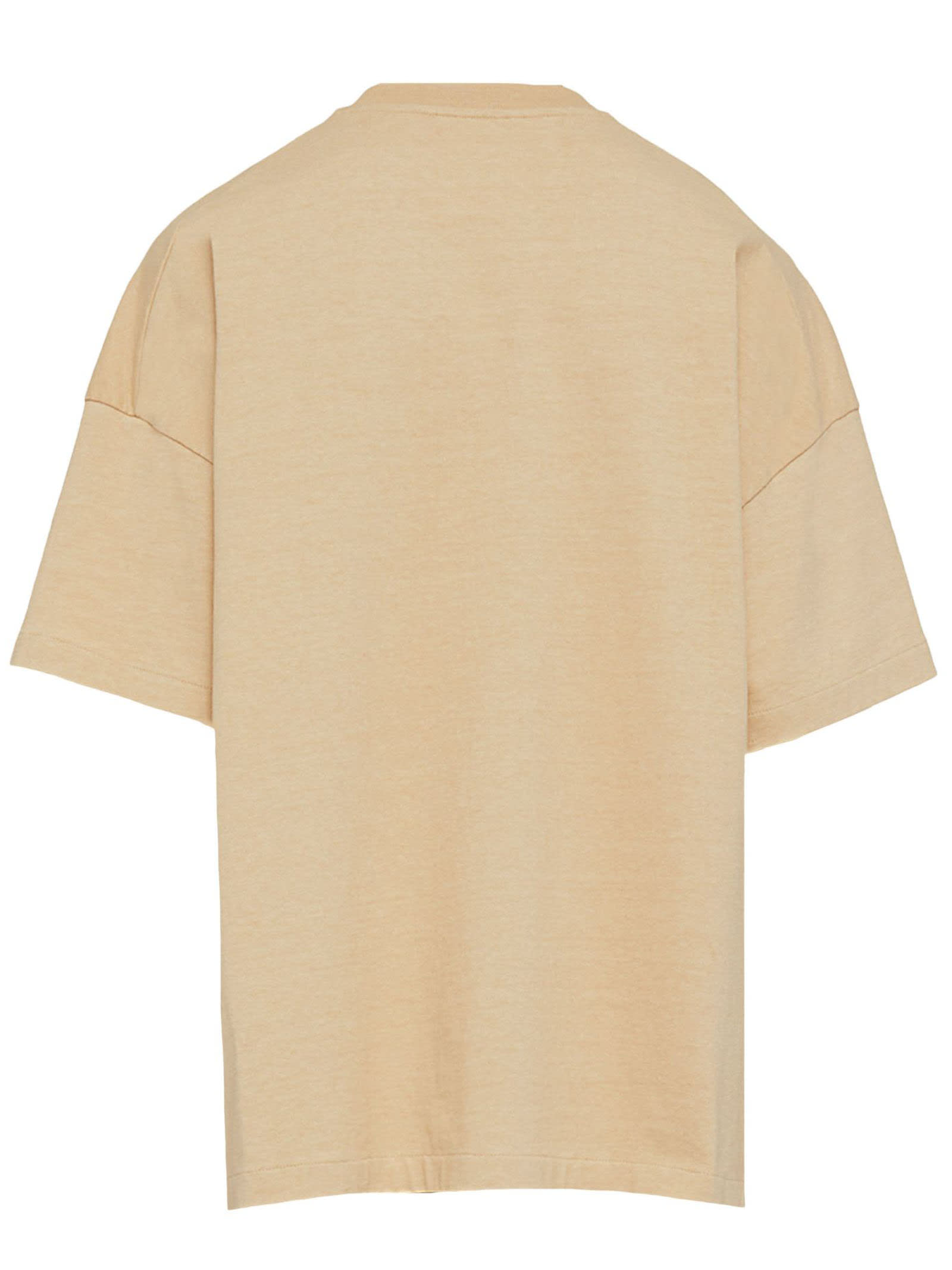 Jil Sander Logo-print Cotton T-shirt In Darksand