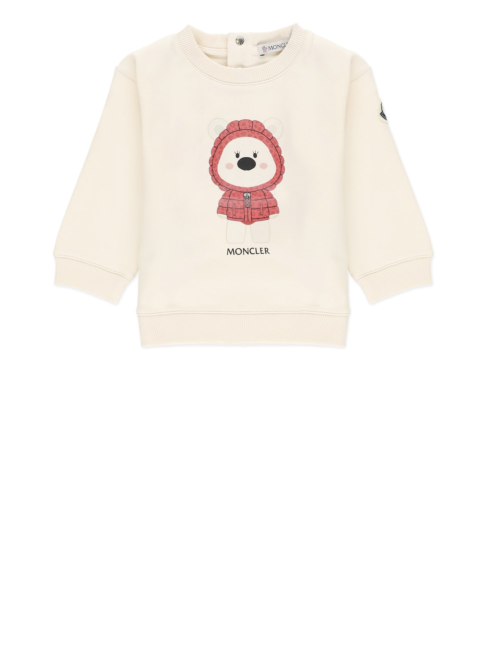 Moncler Babies' Sweatshirt With Print In Ivory