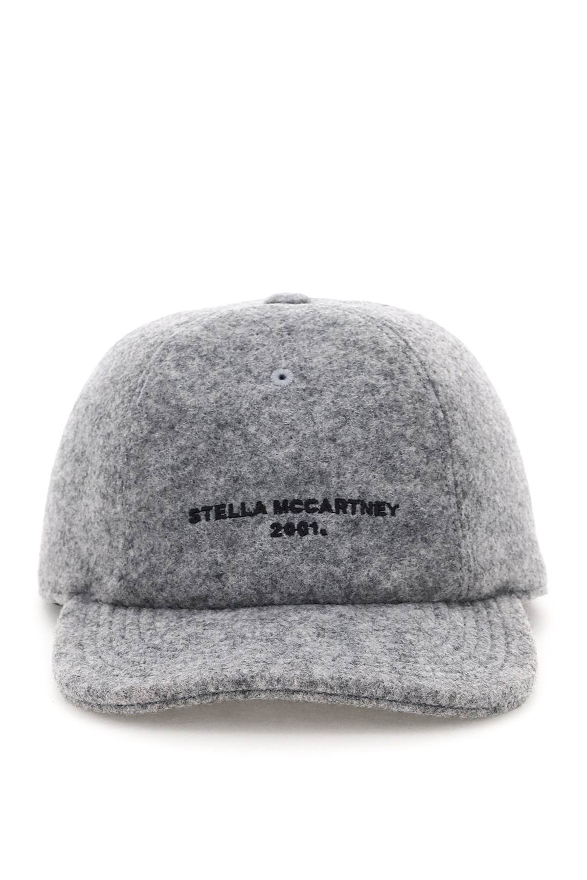 STELLA MCCARTNEY ECO FELT LOGO BASEBALL CAP