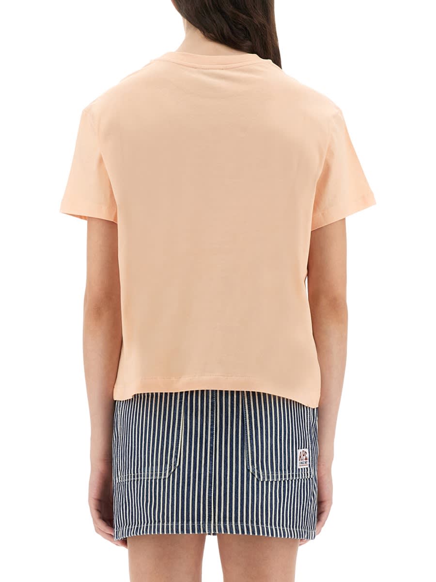 Apc Madame Gots Street T-shirt In Orange