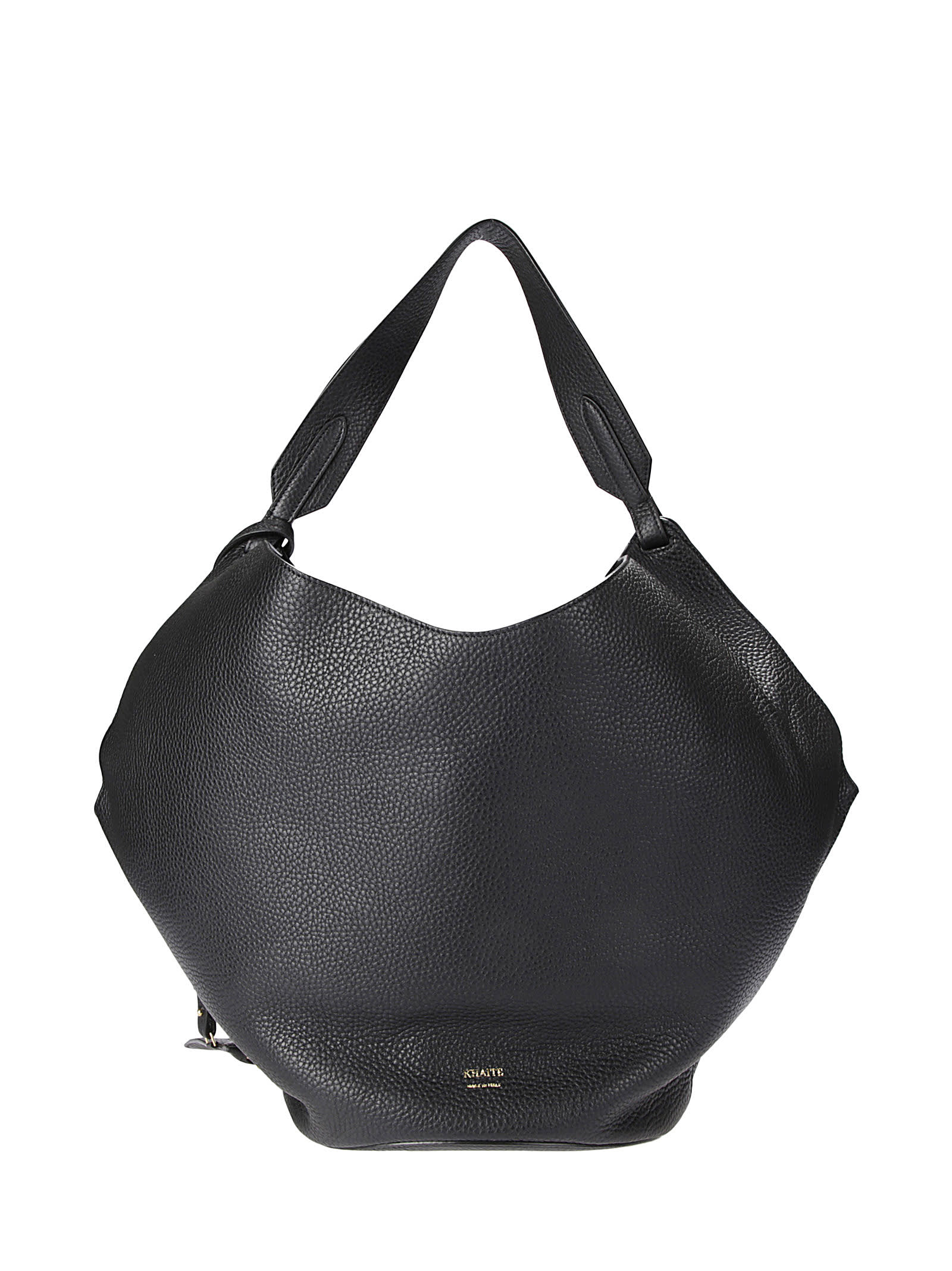 Shop Khaite Lotus Medium Tote In Black