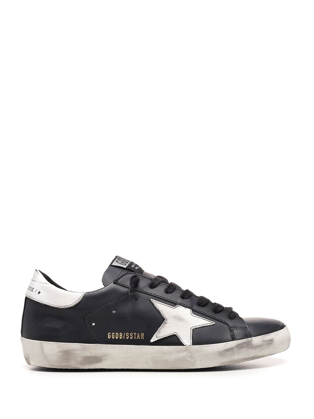 Shop Golden Goose Black Super Star Sneakers