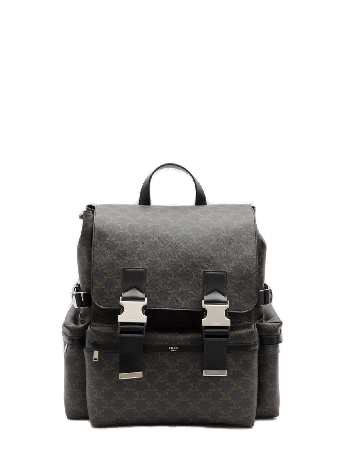 Triomphe Buckle Detailed Backpack