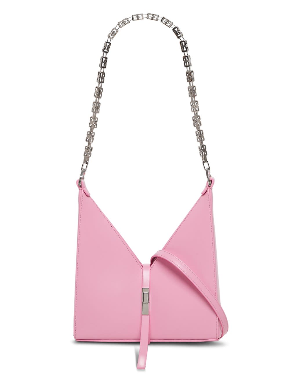 Givenchy Cut Out Crossbody Bag In Pink Leather