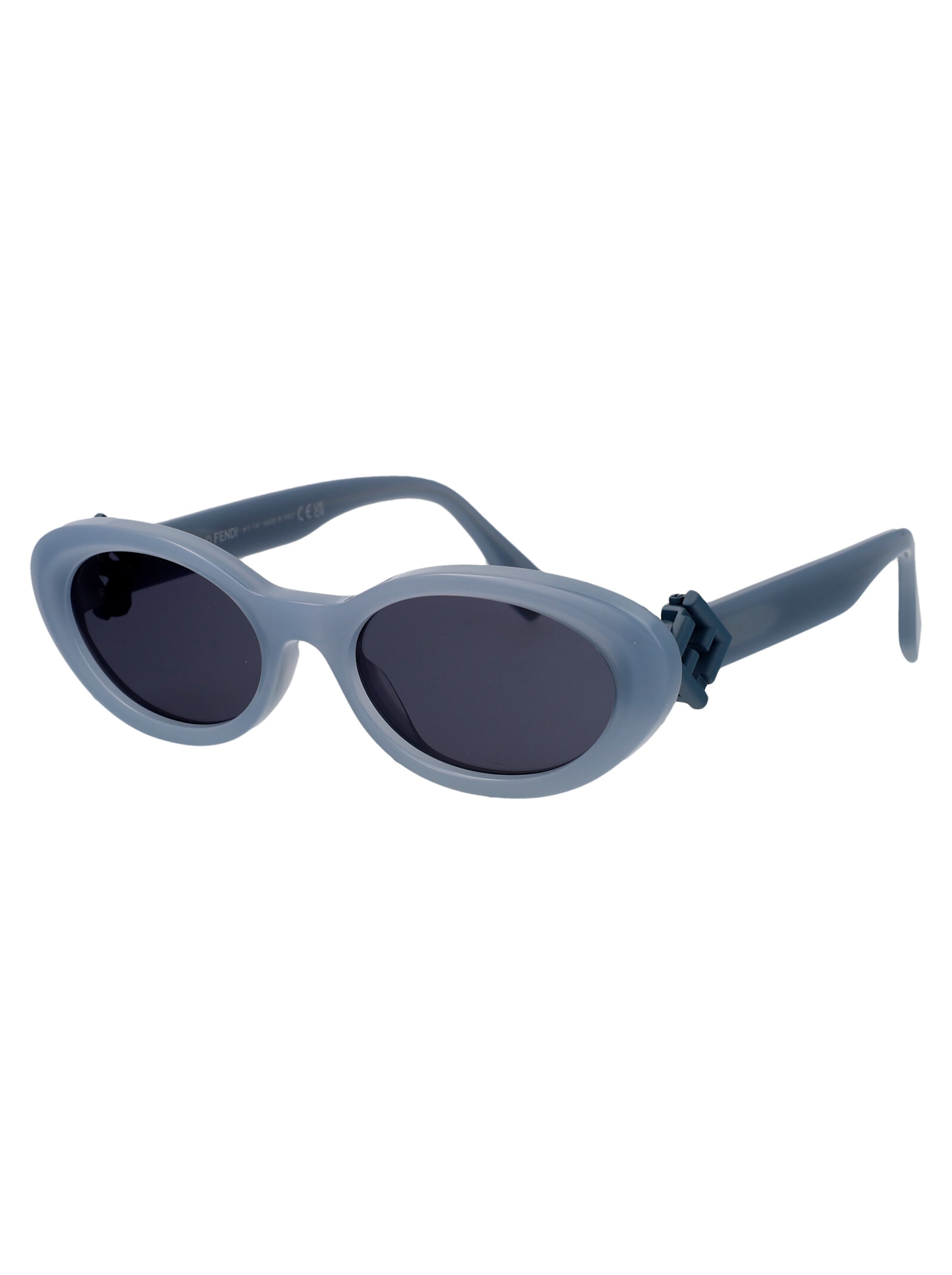 Shop Fendi Ff Diamonds Sunglasses In Crystal Grey