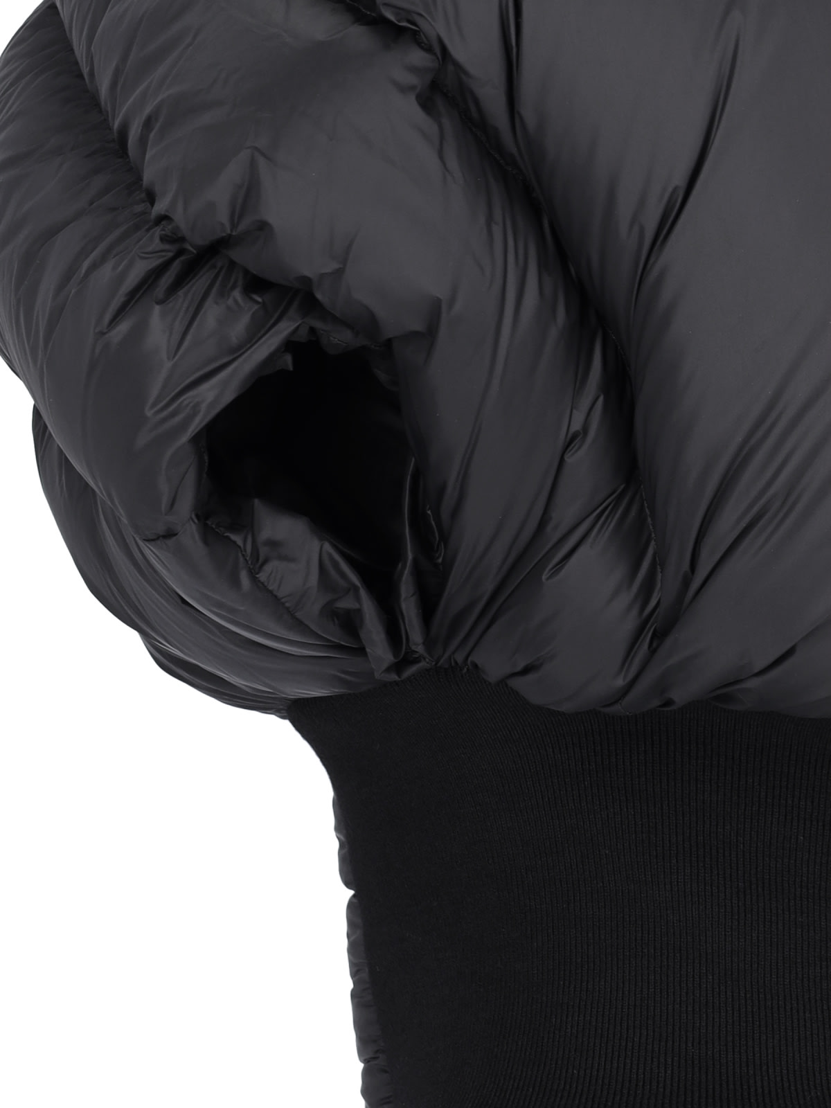 Rick Owens Mini Horus Sl Jkt Down Jacket In Black