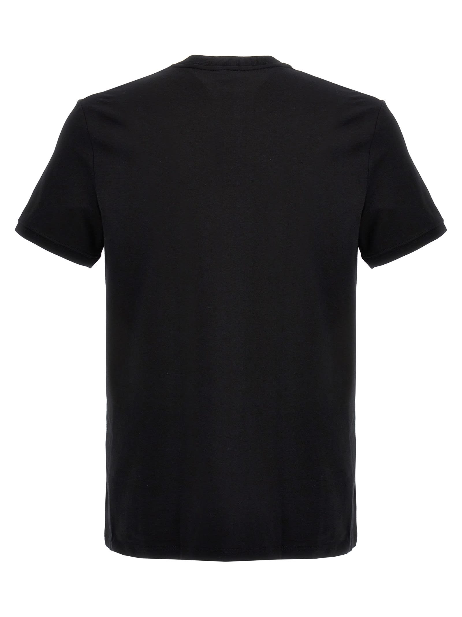 Shop Dolce & Gabbana Logo Embroidered T-shirt In Nero