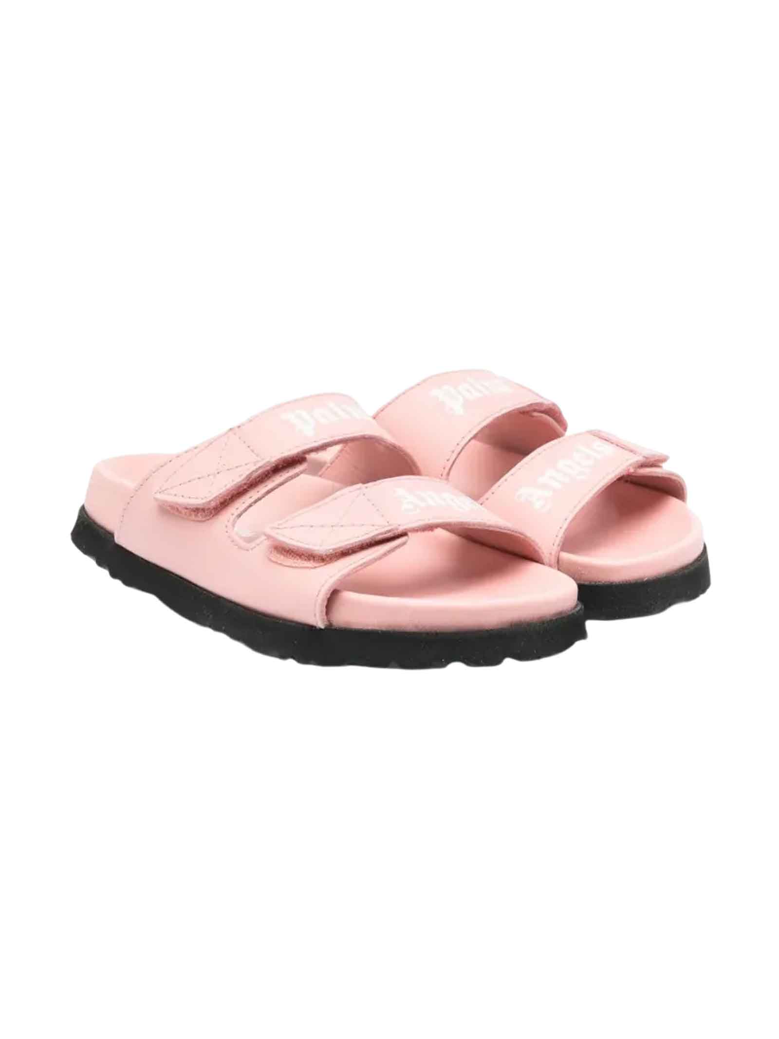 PALM ANGELS PINK SANDALS GIRL