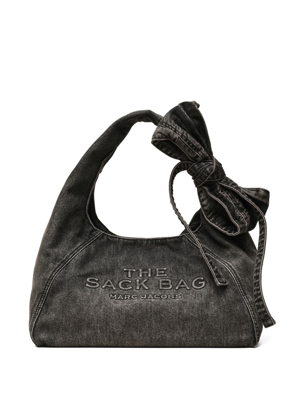 Marc Jacobs The Sack Denim Handbag In Black