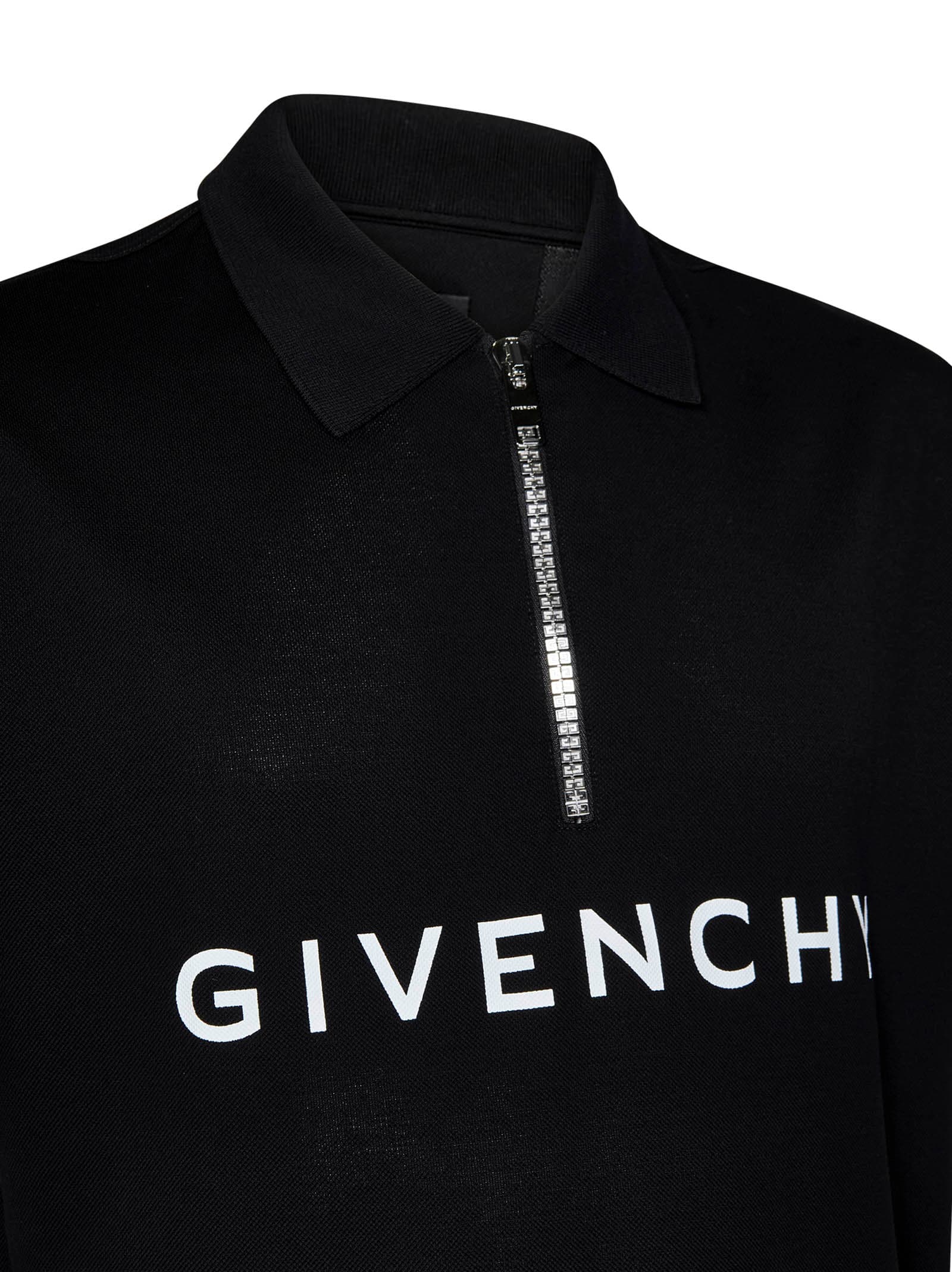 Shop Givenchy Archetype Polo Shirt In Black