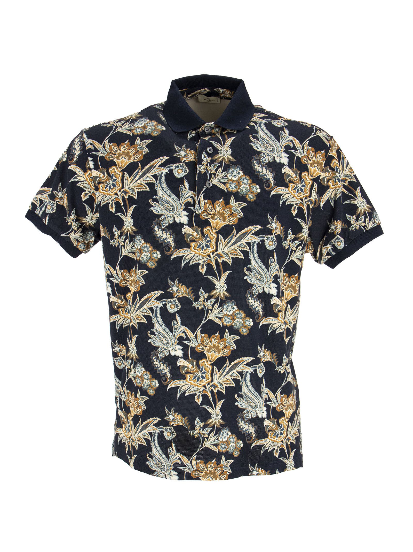 Etro Polo Shirt With Floral Print