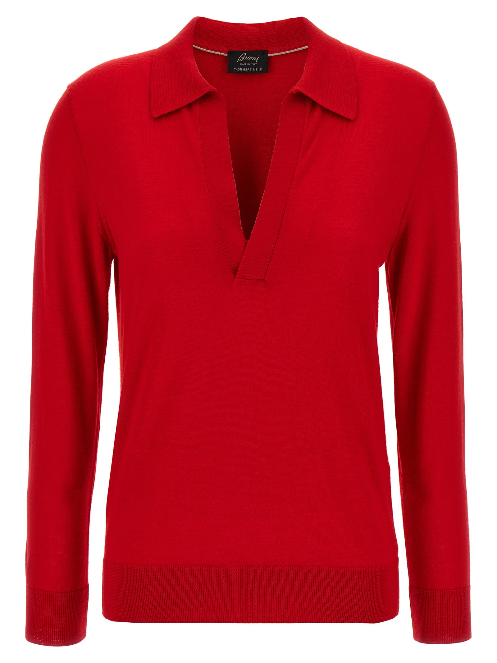 Cashmere And Silk Polo Shirt