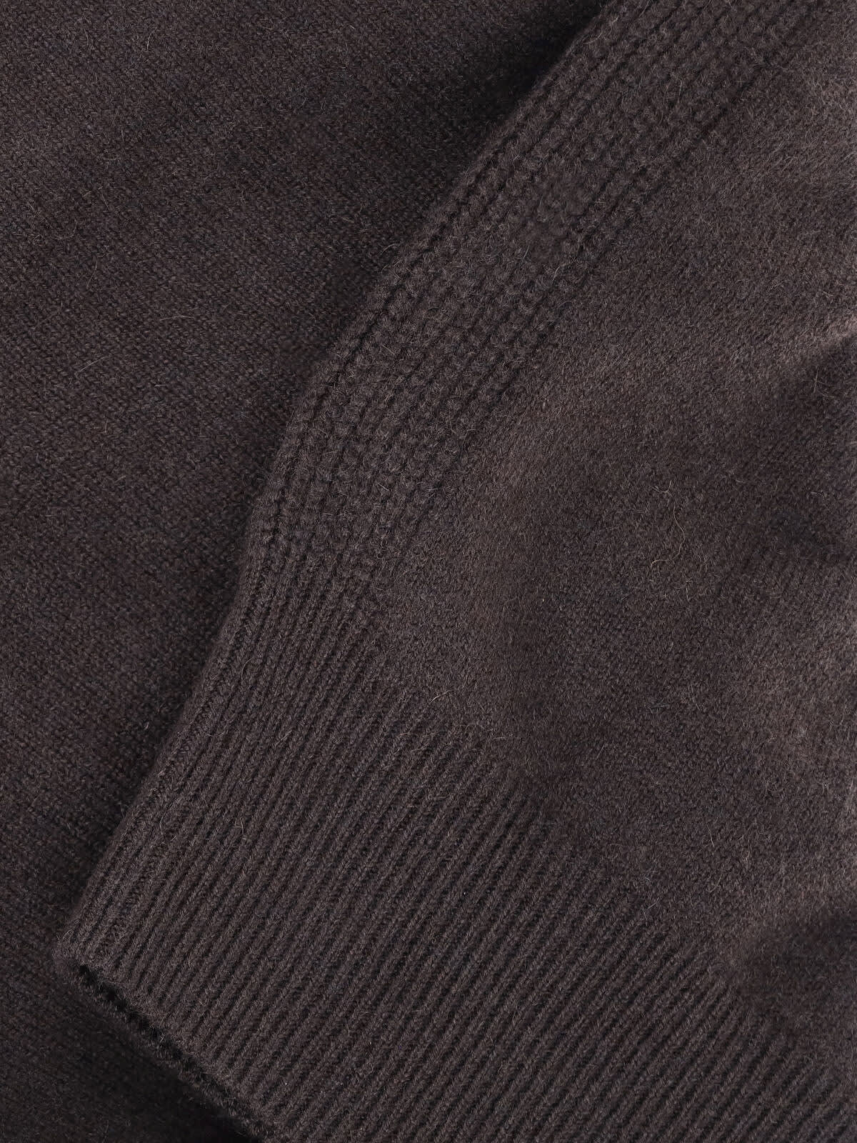 Sa Su Phi Long Sleeve Knitwear V-neckline In Brown