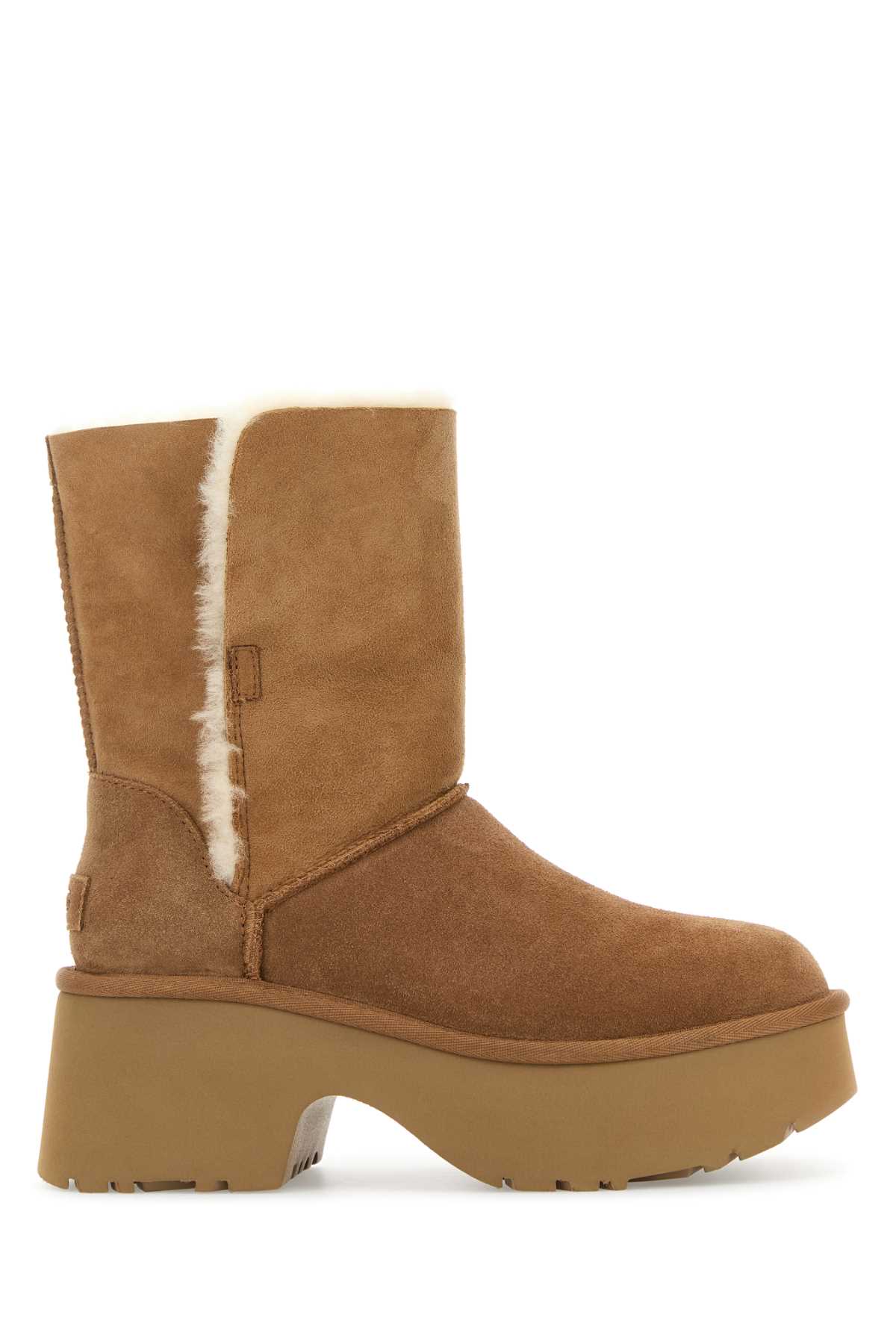Ugg Camel Suede Esmee Boots In Brown