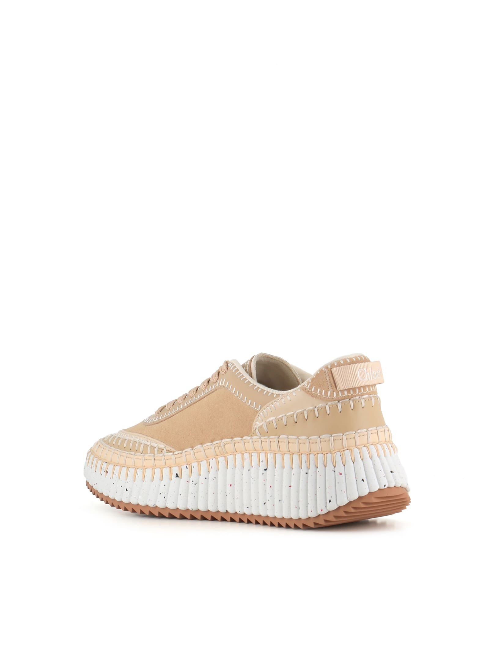 Shop Chloé Sneaker Nama In Beige