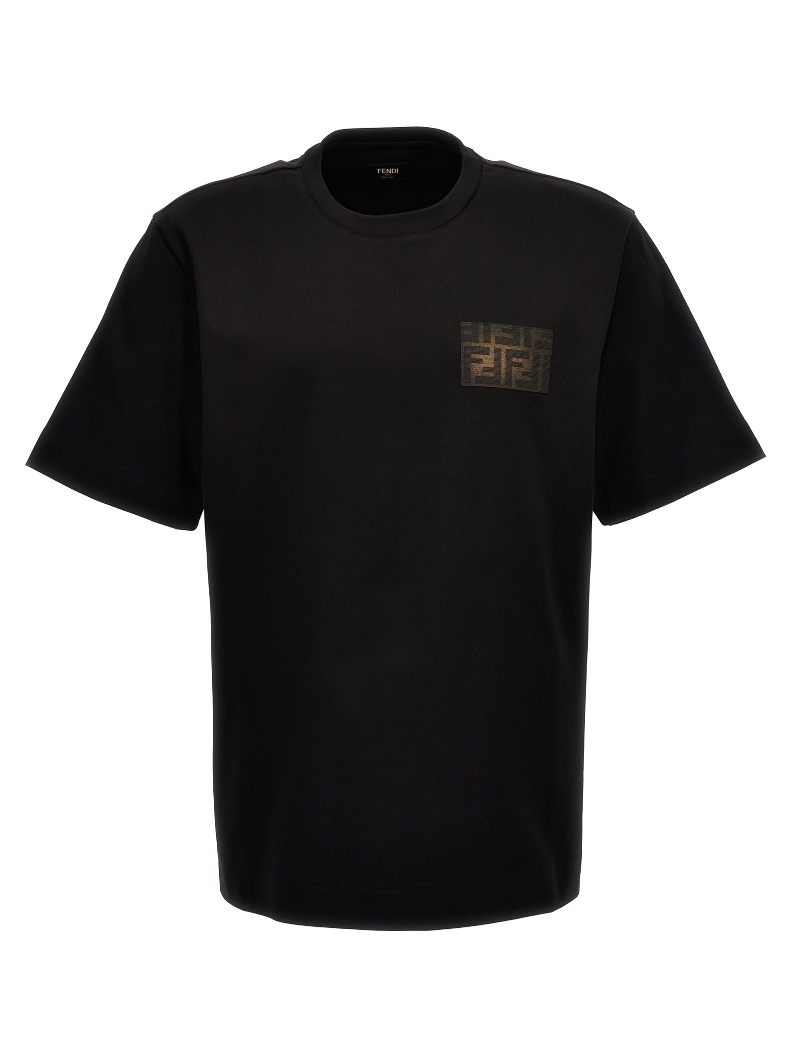 Shop Fendi Ff Eclissi T-shirt In Black