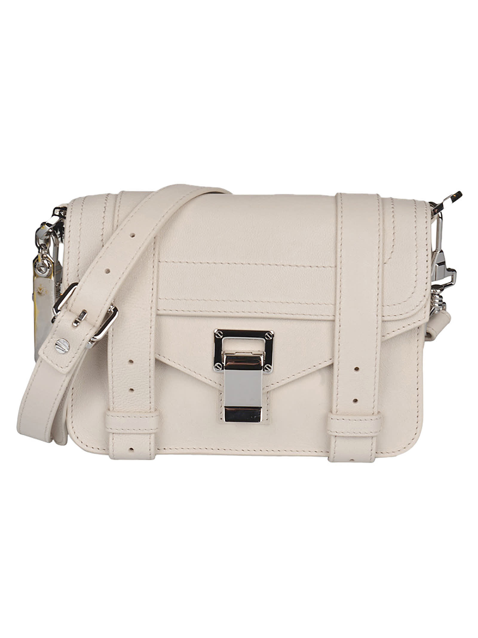 Proenza Schouler Snap-lock Detachable Strap Envelope Shoulder Bag In Clay