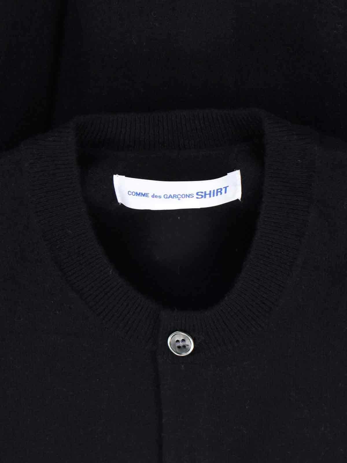 Comme Des Garçons Long-sleeved Sweater In Black