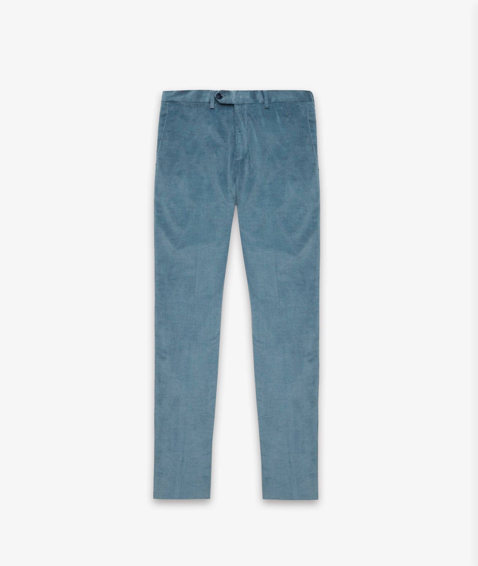 Shop Larusmiani Velvet Trousers Howard Pants In Lightblue