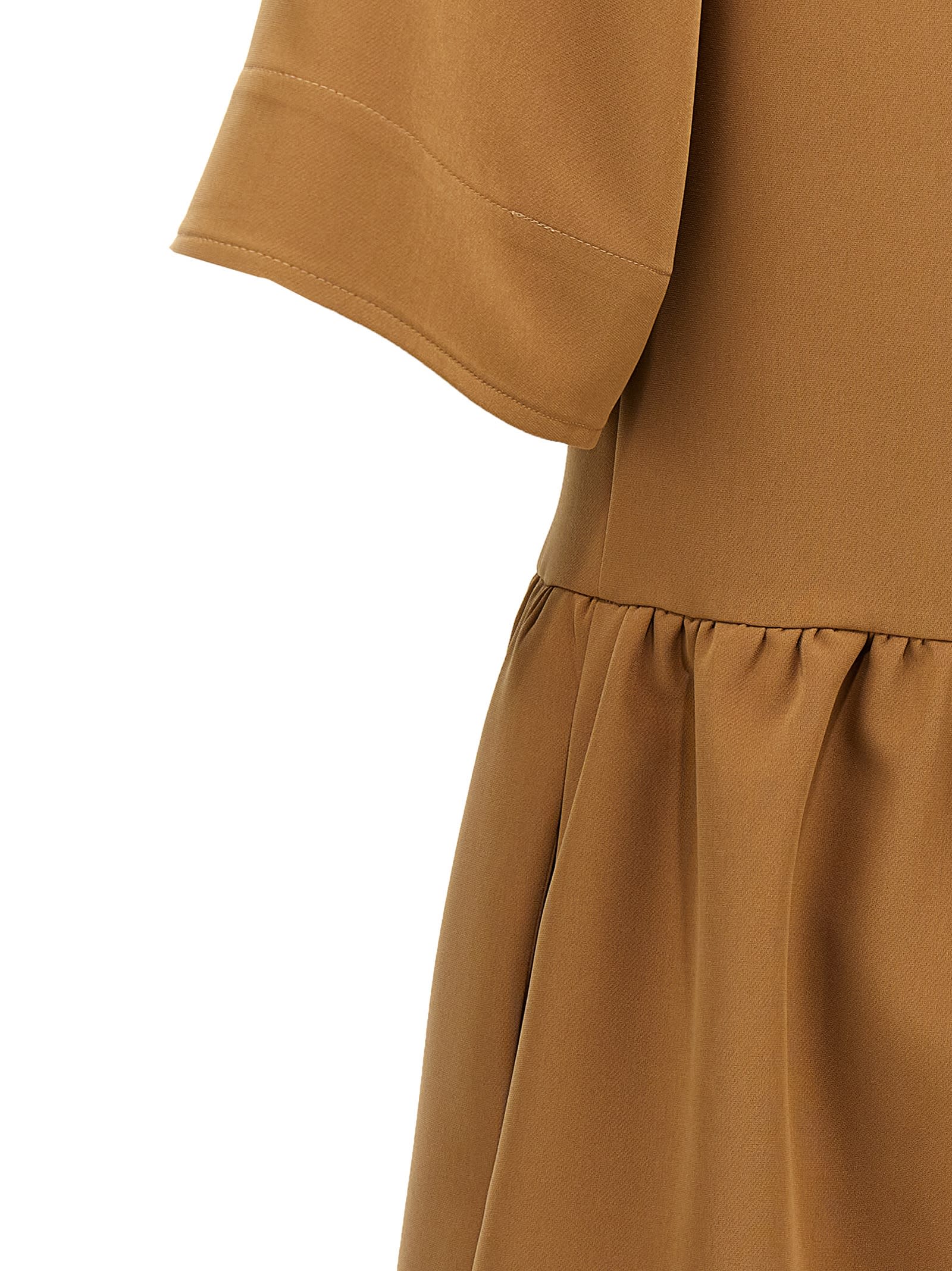 Shop Pinko Autoparlante Dress In Brown