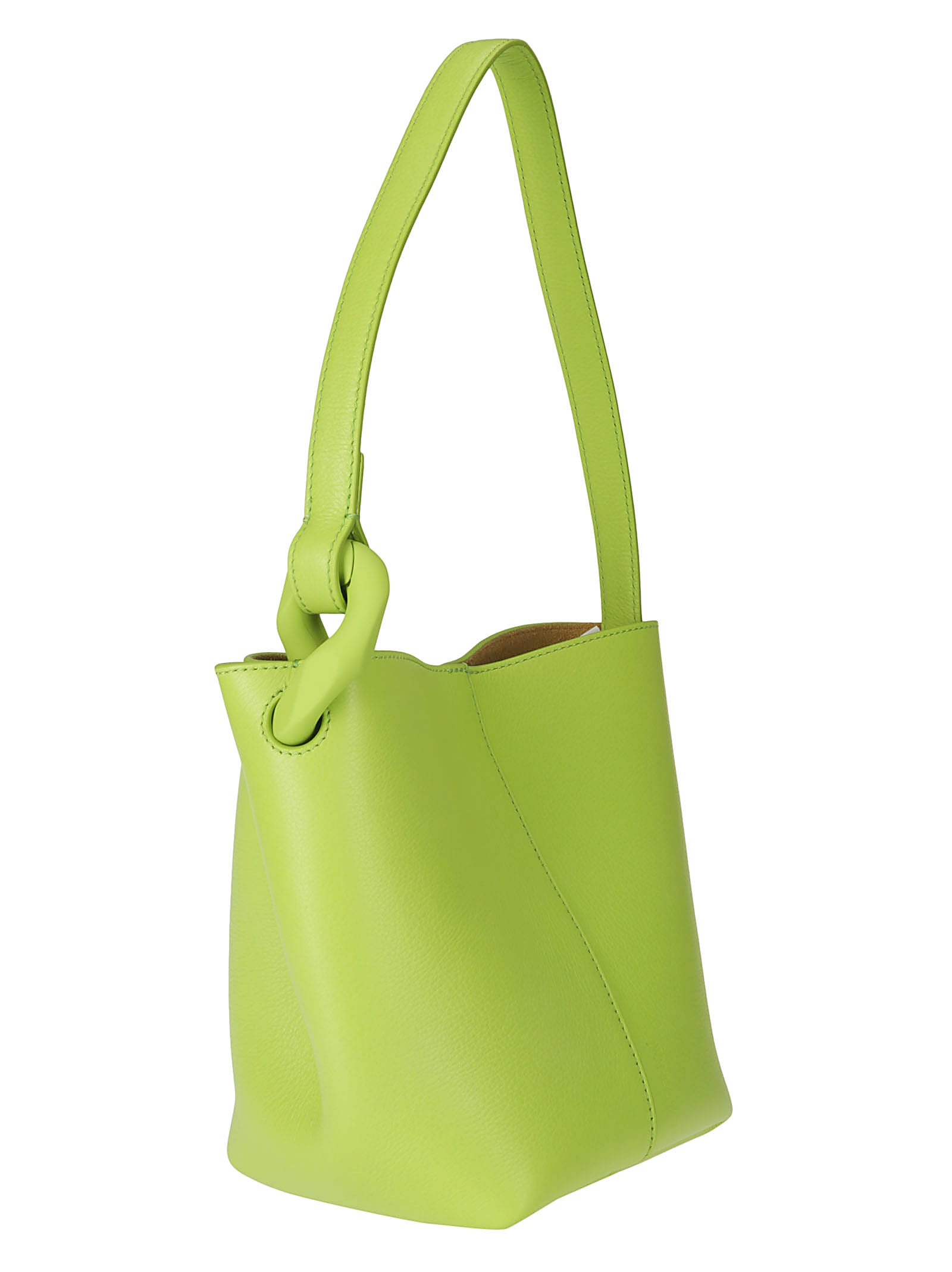 Shop Jw Anderson The Jwa Corner Small Bucket In Lime