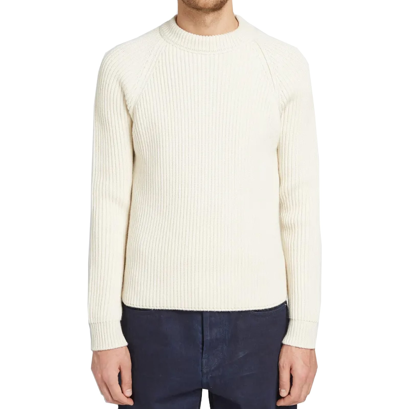 Shop Saint Laurent Wool And Cashmere Sweater In White