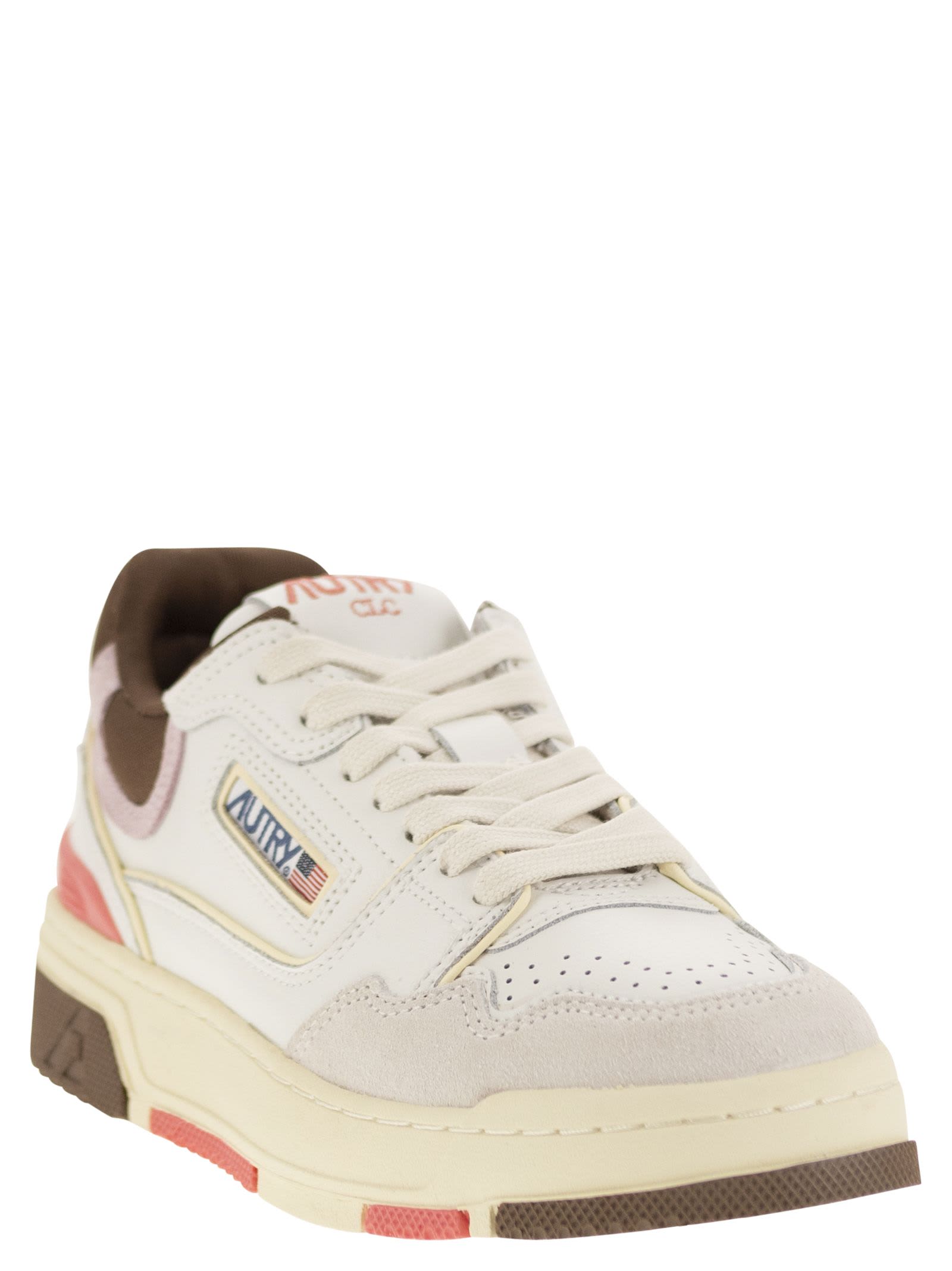 Shop Autry Clc - Womens Low Sneaker In White/brown