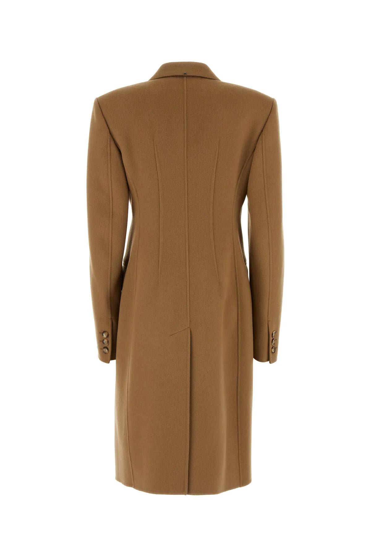 Shop Sportmax Camel Wool Morgana Coat