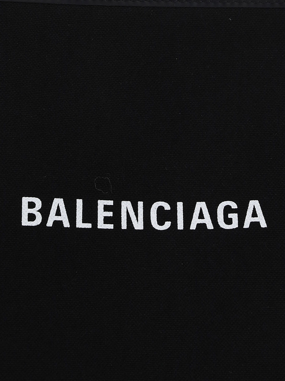 Balenciaga Navy Cabas Small Canvas Tote Bag In Black