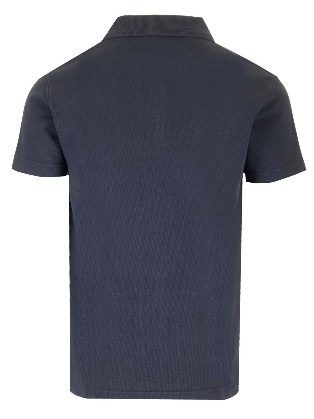 Shop Burberry Ekd Polo Shirt In Blue